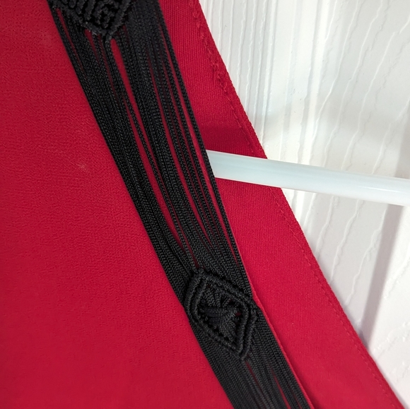 Red Chiffon Blouse, Le Chateau - Picture 7 of 7